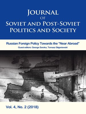 cover image of Journal of Soviet and Post-Soviet Politics and Society